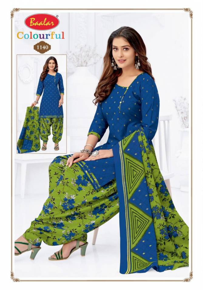 Baalar Colourful 11 Latest Regular Wear Cotton Printed Dress Material Collection